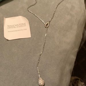 Touchstone Crystal Swarovski Crystal Teardrop Lariat